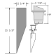 Fiberglass 12V LED MR16 Well Light w/ Hood and PVC Sleeve