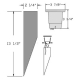 Cast Aluminum 12V LED MR16 Well Light w/ Open Face and PVC Sleeve