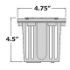 Composite (PBT) 12V LED MR16 Well Light with Louvered Face