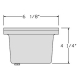 Fiberglass 12V LED PAR36 Well Light with Open Face