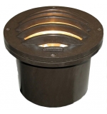 Fiberglass 12V LED PAR36 Well Light with Louvered Face