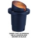 Cast Brass & PVC 12V LED MR16 Adjustable Well Light - With Hood