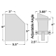 Stainless Steel & PVC 12V LED MR16 Adjustable Well Light - With Hood