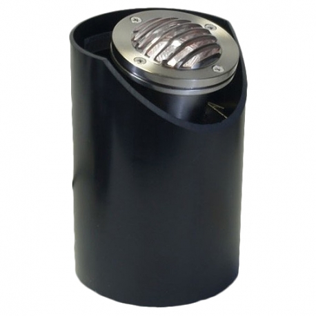 Stainless Steel & PVC 12V LED MR16 Adjustable Well Light - Louvered Face