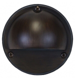 Cast Brass LED G4 Half Moon Deck / Step Light