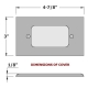 Cast Aluminum LED Open Face Mini Recessed Step Light w/ Cast Alum. Housing