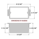 Cast Aluminum LED Open Face Mini Recessed Step Light w/ Cast Alum. Housing