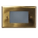 Solid Brass LED Open Face Mini Recessed Step Light w/ Cast Alum. Housing
