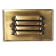 Solid Brass LED Louver Face Mini Recessed Step Light w/ Cast Alum. Housing