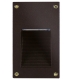 Cast Aluminum 12V LED Vertical Wash Louver Face Small Deco Recessed Step Light (Housing & Cover)