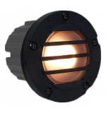 Composite (PBT) 12V LED MR16 Round Recessed Step & Brick Wall Light - Grille Face