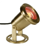 Cast Brass 12V LED MR16 Underwater Light - Open Face