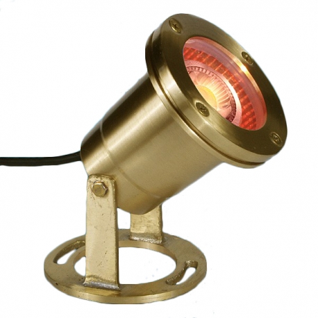 Cast Brass 12V LED MR16 Underwater Light - Open Face