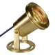 Cast Brass 12V LED MR16 Underwater Light - Louver Face