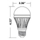 12V 6W LED A19 Medium Base