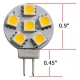 12V 1.2W LED Mini G4 Wafer