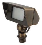 Cast Brass LED G4 Mini Wash Flood Directional Light with Shroud