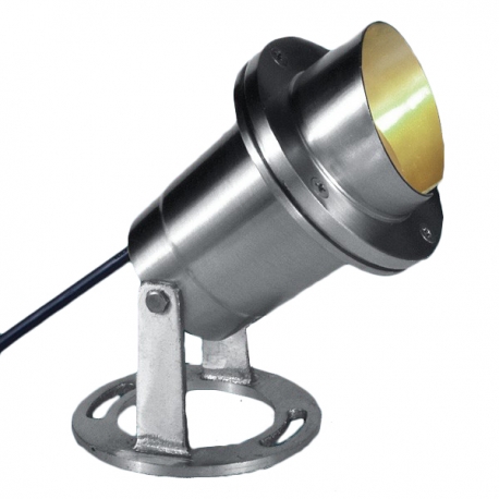 Stainless Steel 12V LED MR16 Underwater Light - With Hood