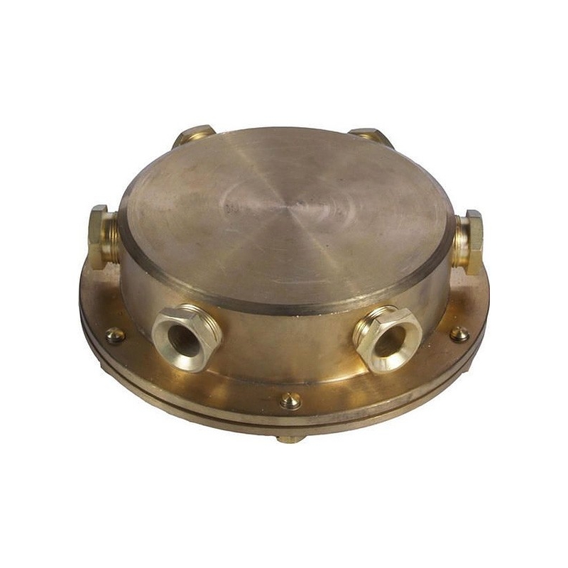 Cast Brass 12V 6 Way Underwater Junction Box Bright Choice Lighting