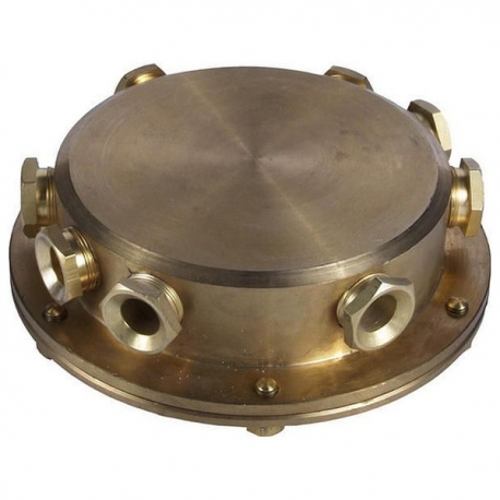 Cast Brass 12V 8-Way Underwater Junction Box