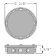 Cast Brass 12V 8-Way Underwater Junction Box