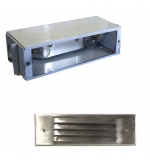 Stainless Steel Premium LED Louver Face Large Recessed Step Light w/ Galvanized Steel Housing