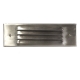 Stainless Steel Premium LED Louver Face Large Recessed Step Light w/ Galvanized Steel Housing