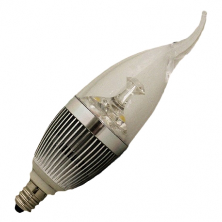 12V 3W LED Candelabra Flame Tip - Low Voltage