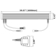 39.4" Length 30W LED Wall Washer - RGB with DMX Control