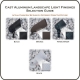 Cast Aluminum LED G4 Wash Flood Directional Light with Shroud