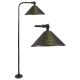 Solid Brass 12V LED Pathway Light - 6.75" Dia. Hammered Cone Adjustable Head