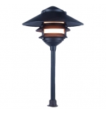 Cast Aluminum 12V G4 LED Three Tier Pagoda Light with Large Top