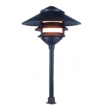 Cast Aluminum 12V G4 LED Three Tier Pagoda Light with Large Top