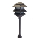 Cast Aluminum 120V A19 LED Four Tier Pagoda Light