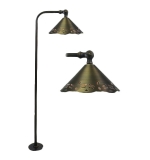 Solid Brass 12V LED Pathway Light - 7" Deco Adjustable Head