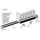 24" Length 18W LED Wall Washer  - Single Color