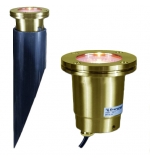 Cast Brass 12V LED MR16 Well Light w/ Open Face and PVC Sleeve
