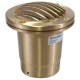 Cast Brass 12V LED MR16 Well Light w/ Louvered Face and PVC Sleeve